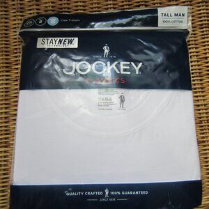 NWT/Jockey Mens 2XLT Crew T-Shirts ~ Cotton ~ BRAND NEW!